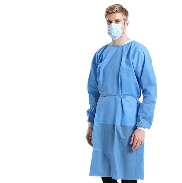 Non-Woven Blue PP Isolation Gown View 5