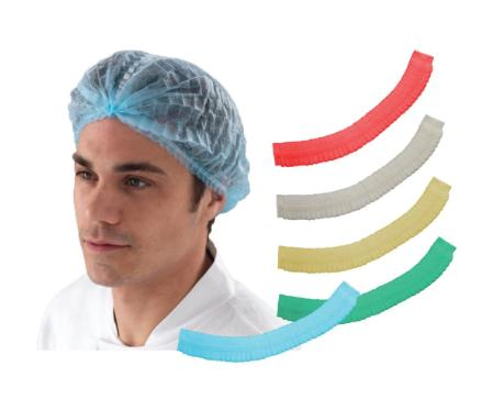 ODM High Quality Disposable PP Non Woven Strip Bouffant Head Cover Hair Clip Cap