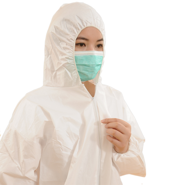 Hot Sale High Quality Type 5 6 Waterproof Disposable Polypropylene Nonwoven Doctor Painter Microporous Black Coveralls