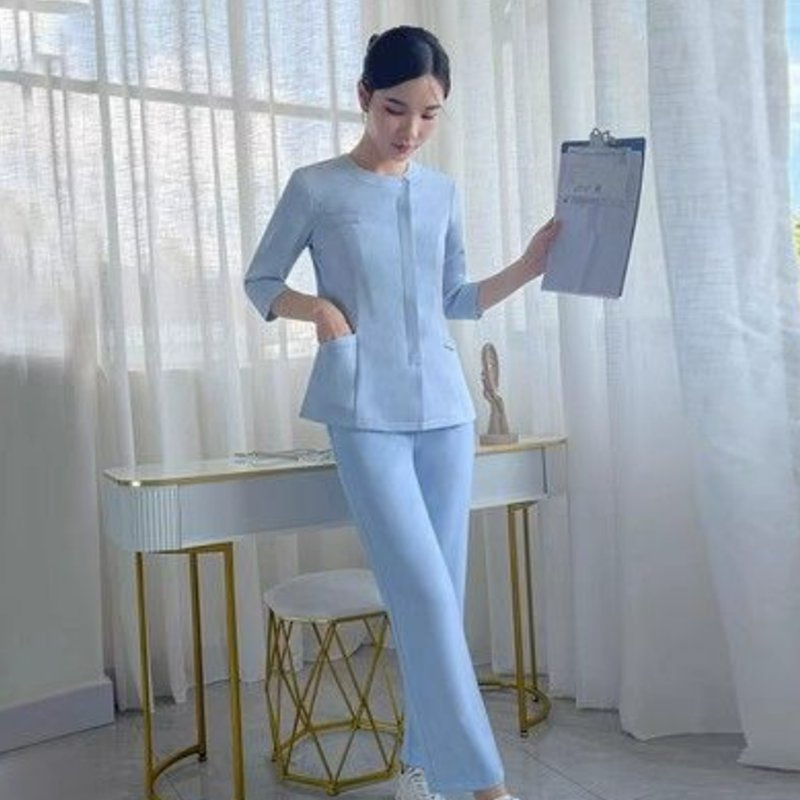 Fashion Scrubs Uniforms Sets Nurse Work Medical Wearing Suits