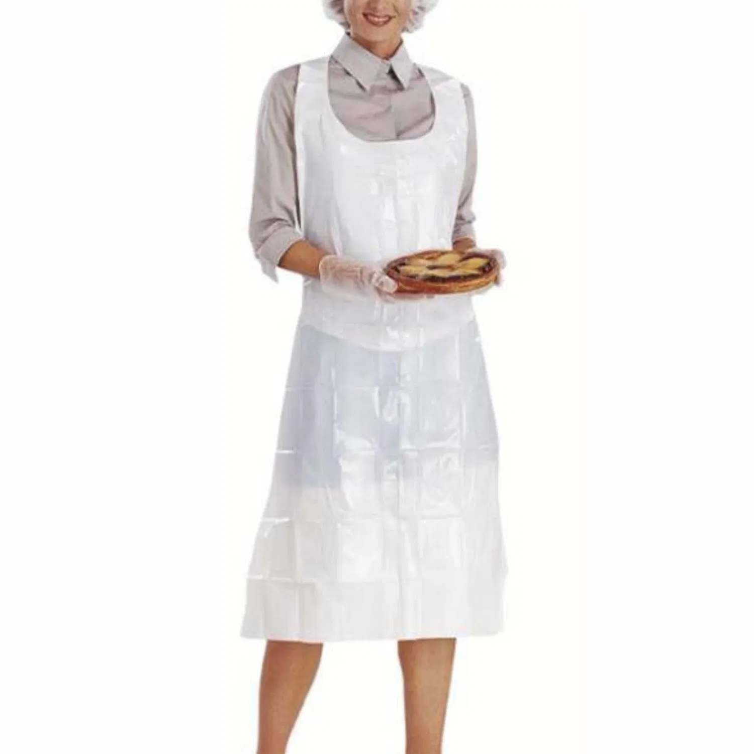 PLA Pbat Corn Starch Apron Waterproof HDPE/LDPE Bioplastic Fluid Resistant Tablier Protective Plastic Disposable Aprons