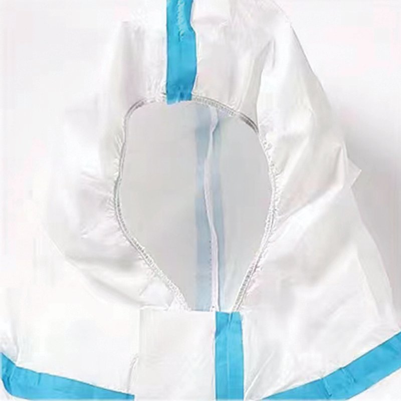 Disposable Protective Coverall Hazmat Suit, Full Body Protective, Heavy-Duty Protective Suits Chemical Protection with Elastic Wrists, Ankles and Hood