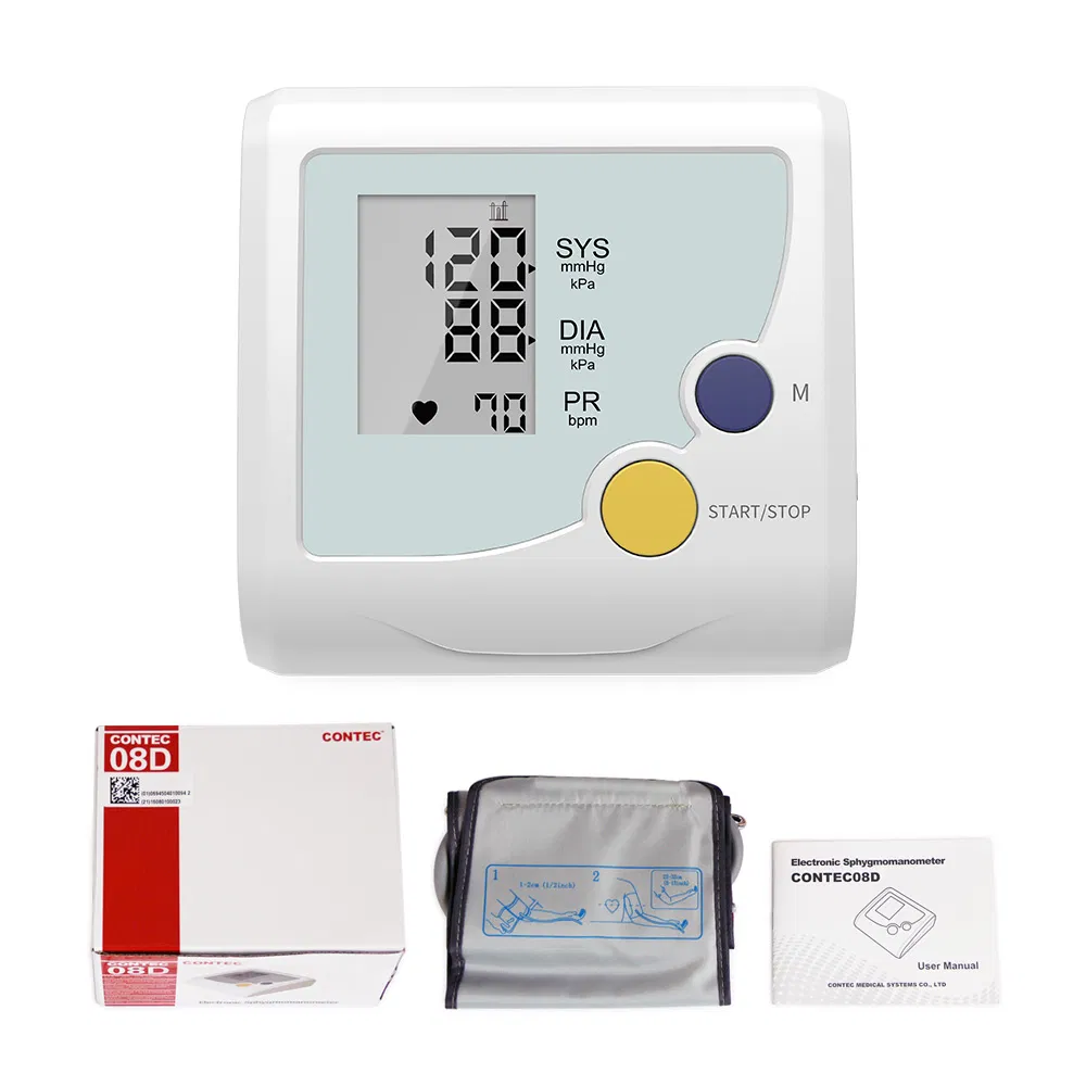 Advanced Contec08d Digital Blood Pressure Monitoring Device for Home Use