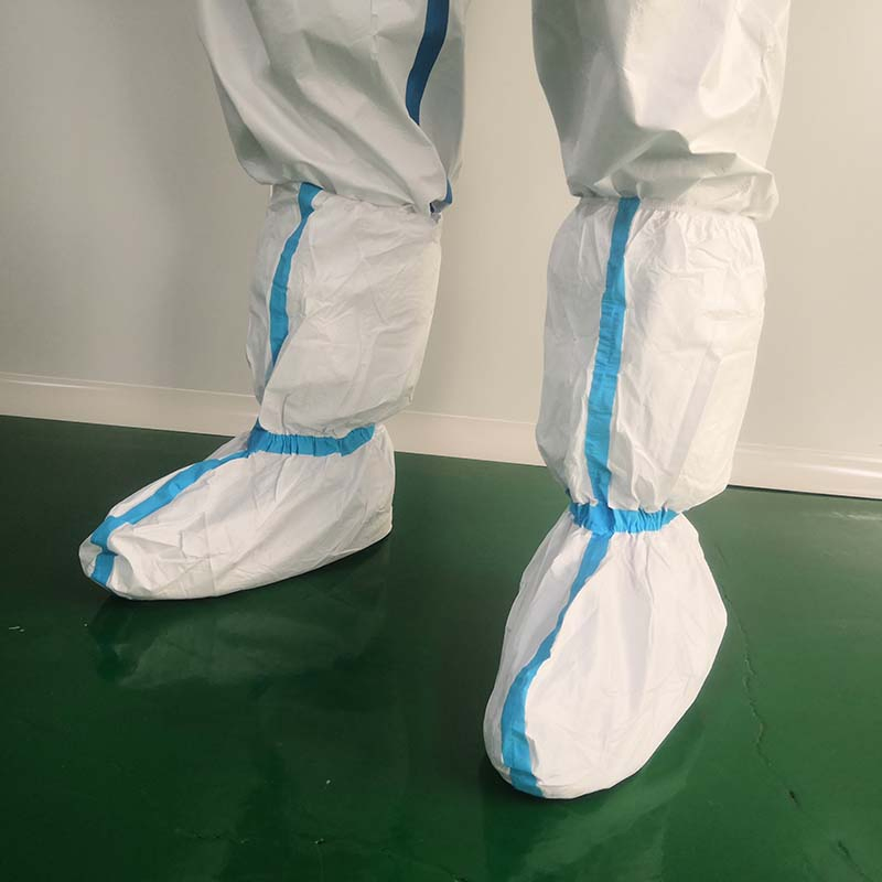 Dust Proof Knee High Top Anti-Skid Non Slip Clean Room Medical Disposable Waterproof Shoes Feet Boots_ Covers