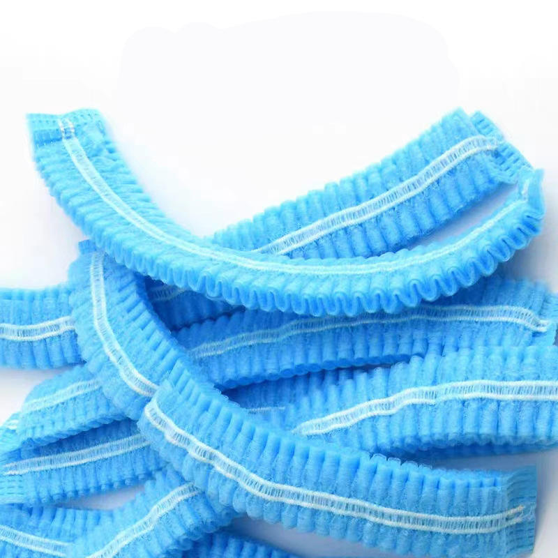 Disposable Nonwoven Hair Cover Clip Cap Strip Elastic Bouffant Cap