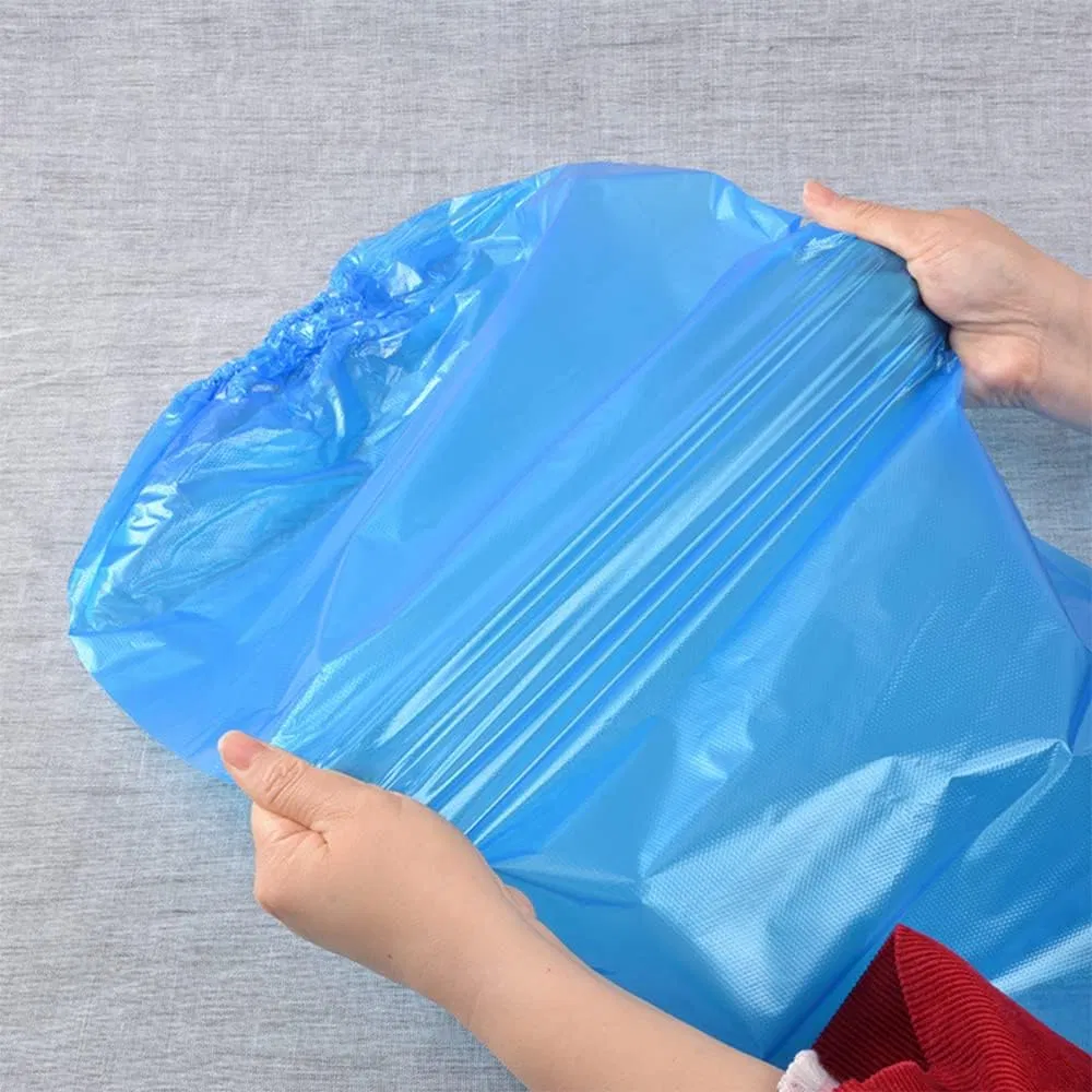 Disposable Blue PE Boot Covers with Extended Length, Anti-Slip Waterproof Overshoes for Laboratory and Medical Examination Rooms