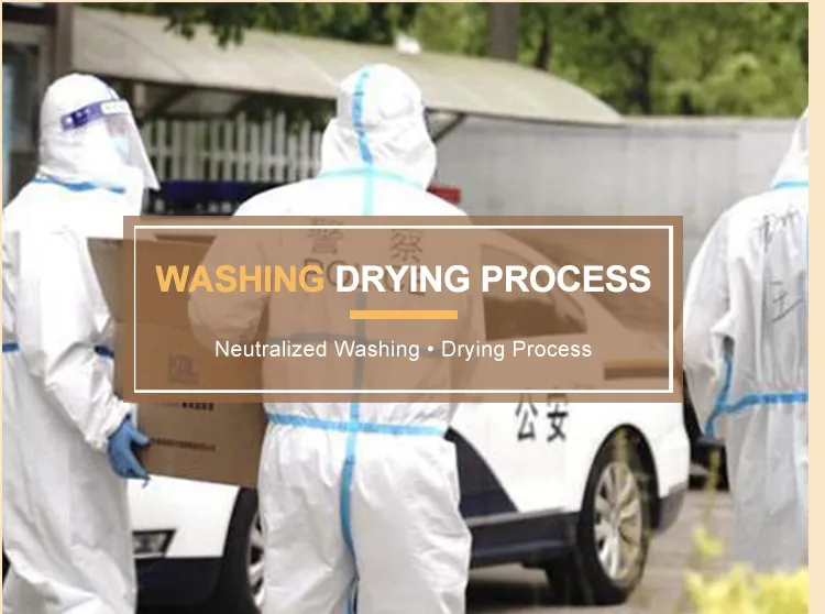 Disposable Protective Coverall Hazmat Suit 6