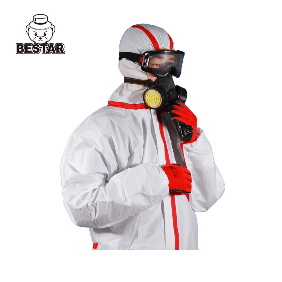 Ce Certified Disposable Type 4/5/6 Microporous Film Coverall