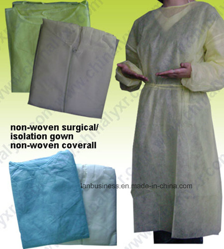 Ly Medical Disposable PP+PE Protective Waterproof Surgical Isolation Gowns