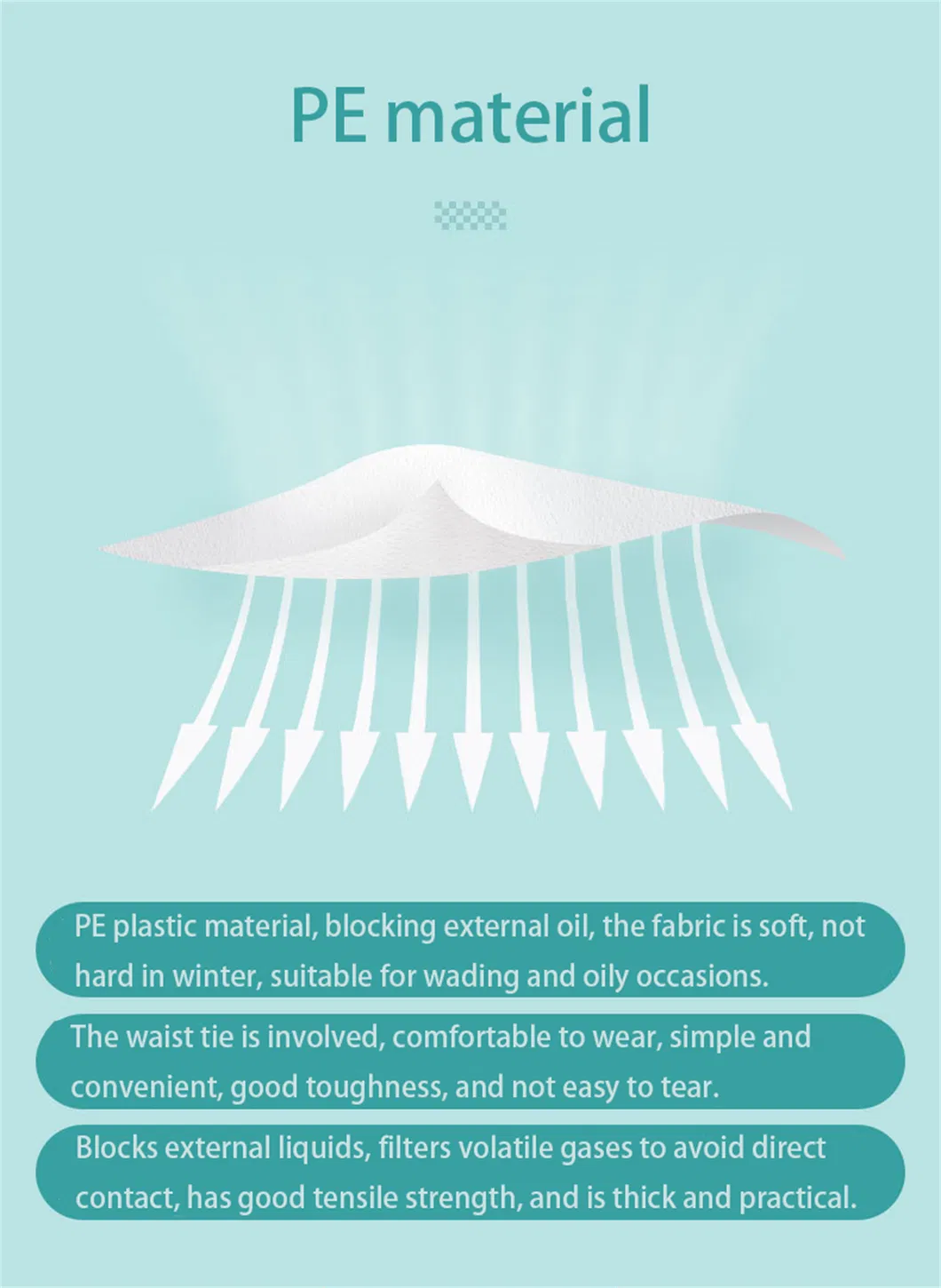 Disposable PE Apron Description 1