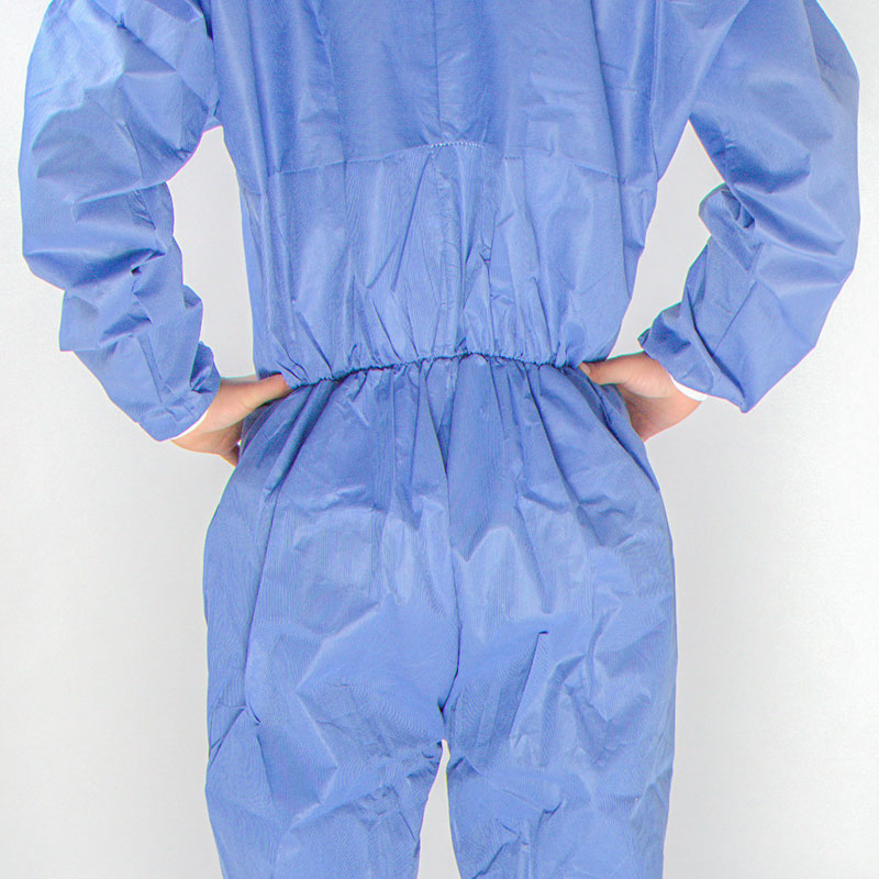 Type5/6 Chemical/Microporous/PP/SMS/Industry Waterproof/Laboratory/Safety/Work/ Disposable Nonwoven Protective Coverall Clothing