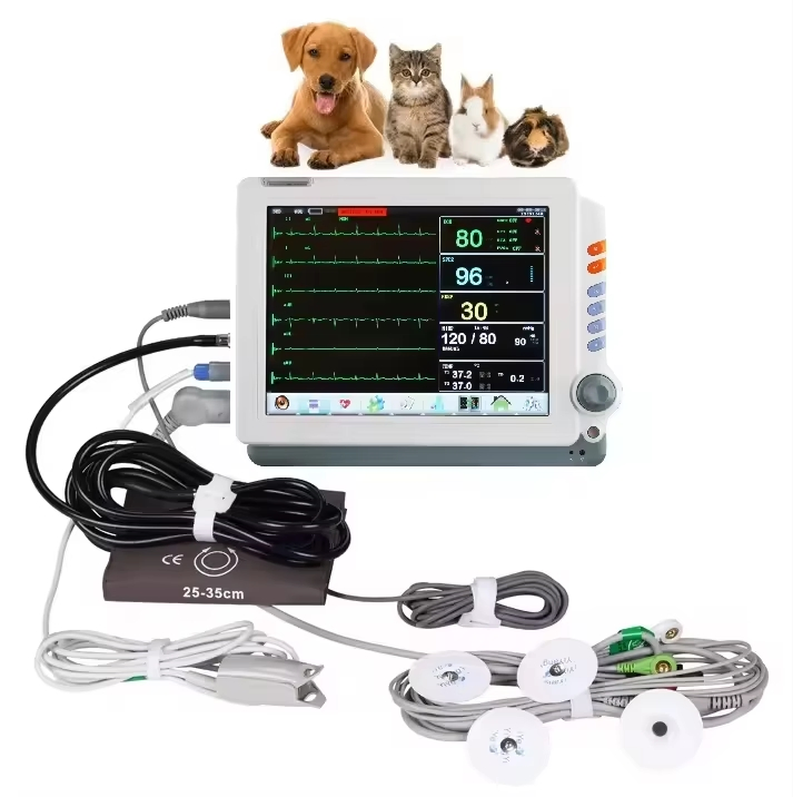 Factory Good Quality Animal Use Medical Telemedicine Examination Therapy Equipment Etco2 Patient Monitor
