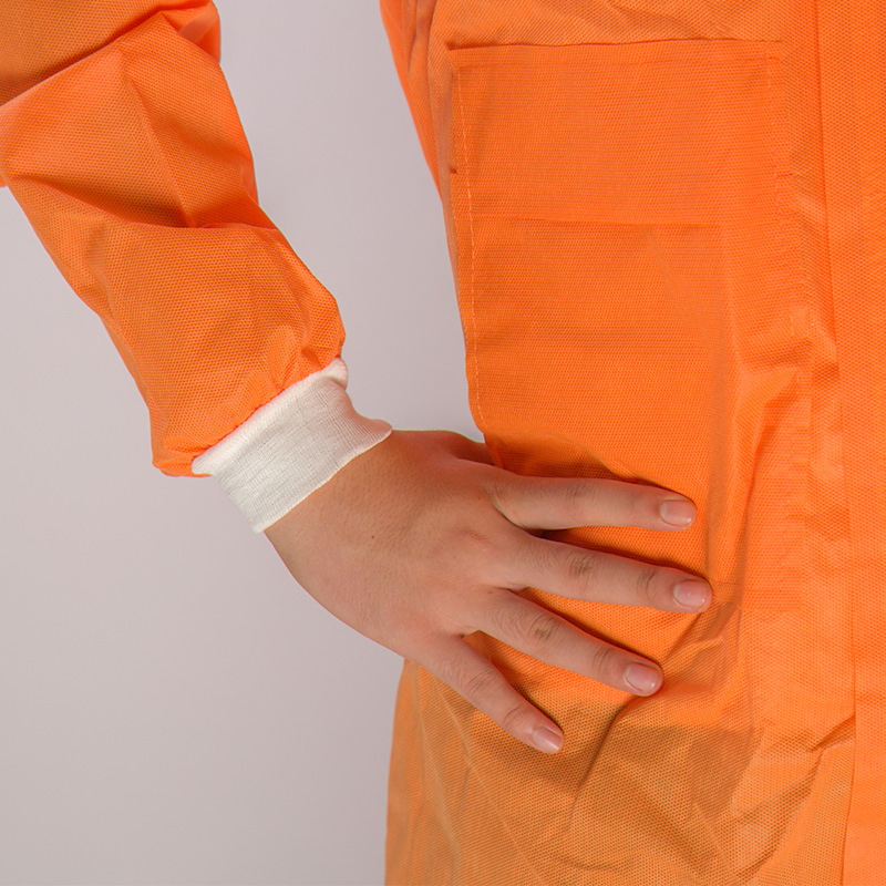 Disposable Gown Coveralls with Elastic Wrists Ankles and Hood Protective Protective Suit Clothes