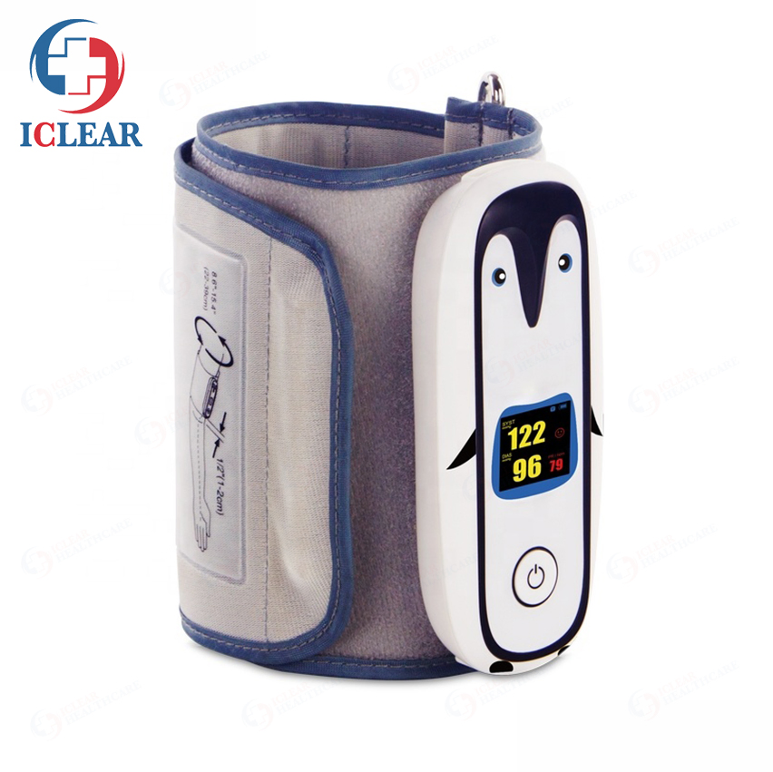 Portable Spot-Check Pulse Rate NIBP SpO2 Monitor Wearable Telemedicine Blood Pressure Monitor