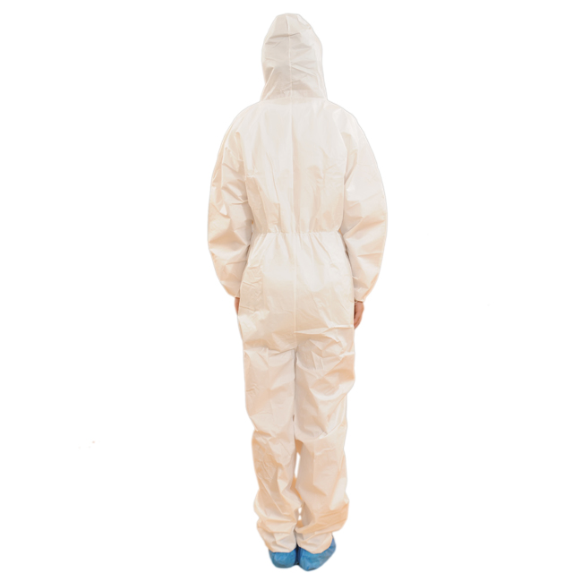 Hot Sale High Quality Type 5 6 Waterproof Disposable Polypropylene Nonwoven Doctor Painter Microporous Black Coveralls