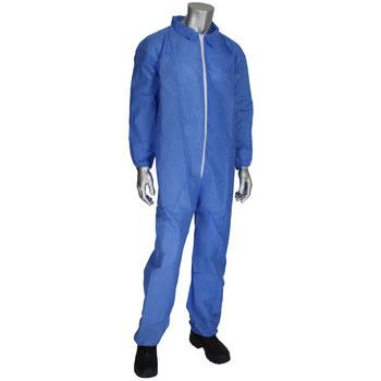 Disposable Medical Protective PP Coveralls with Hood Dark Blue