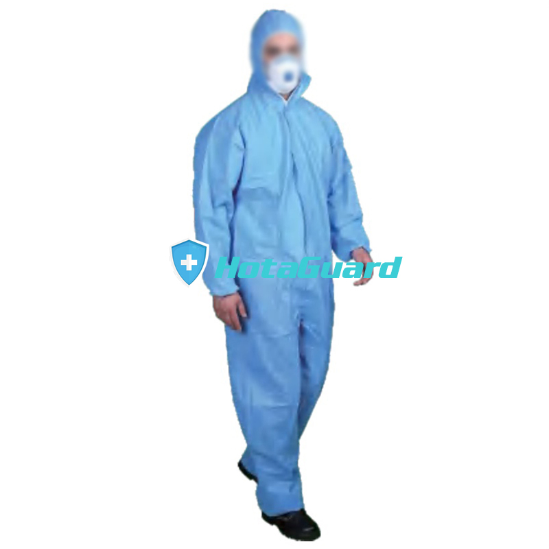 Clothing Protection Microporous Coverall Hot Sale Safety Clothing Fast Delivery Disposable Protection Coverall 45g Microporous