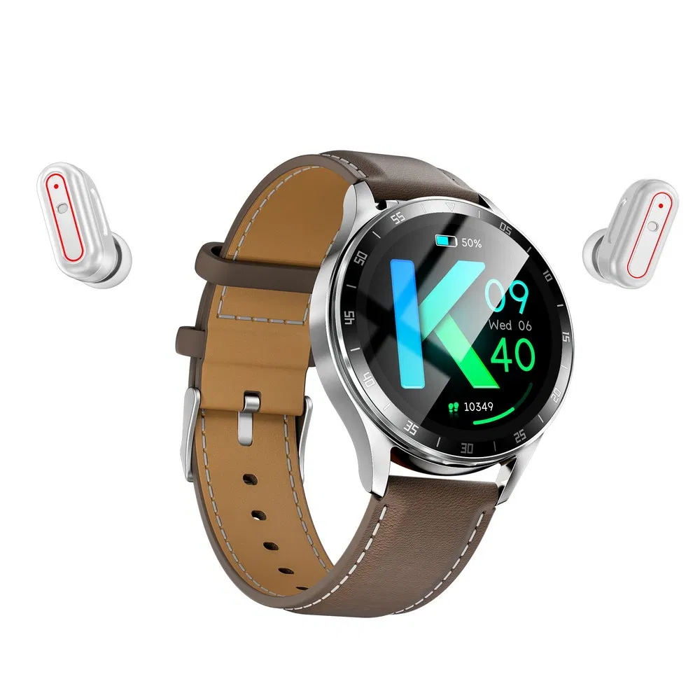 Wearable Devices Health Monitoring IP68 Smart Watch Smartwatch with Tws Earbuds
