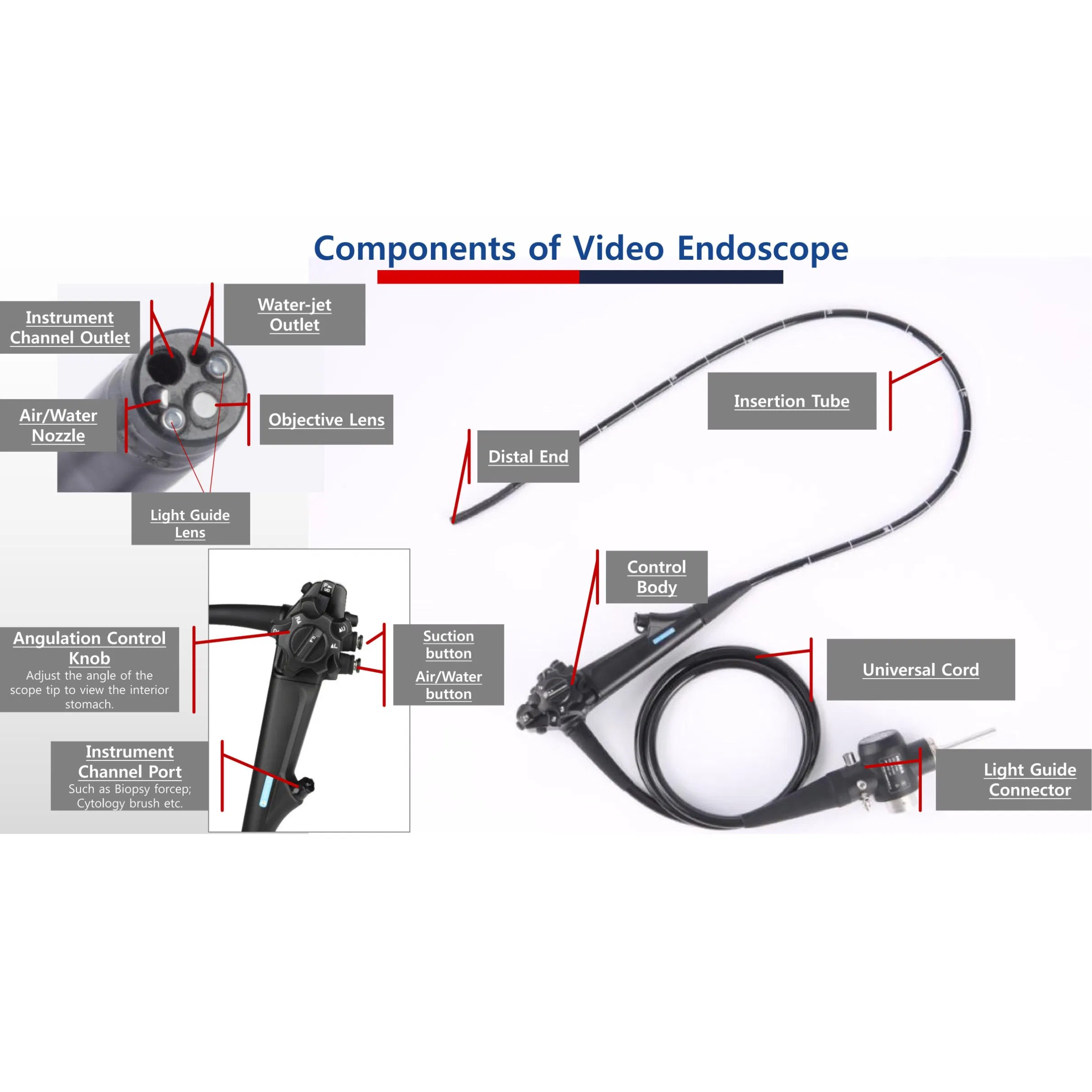 Medical Endoscope Camera System Flexible Video Endoscope HD Colonoscope Endoscopio Endoscopy Machine