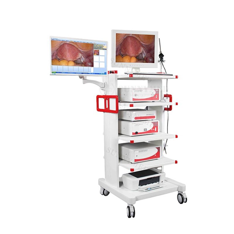 Sy-P042 Medical Full Rigid Medical Bronchoscopy Laparoscopy Endoscope Camera Equipment Tower Set