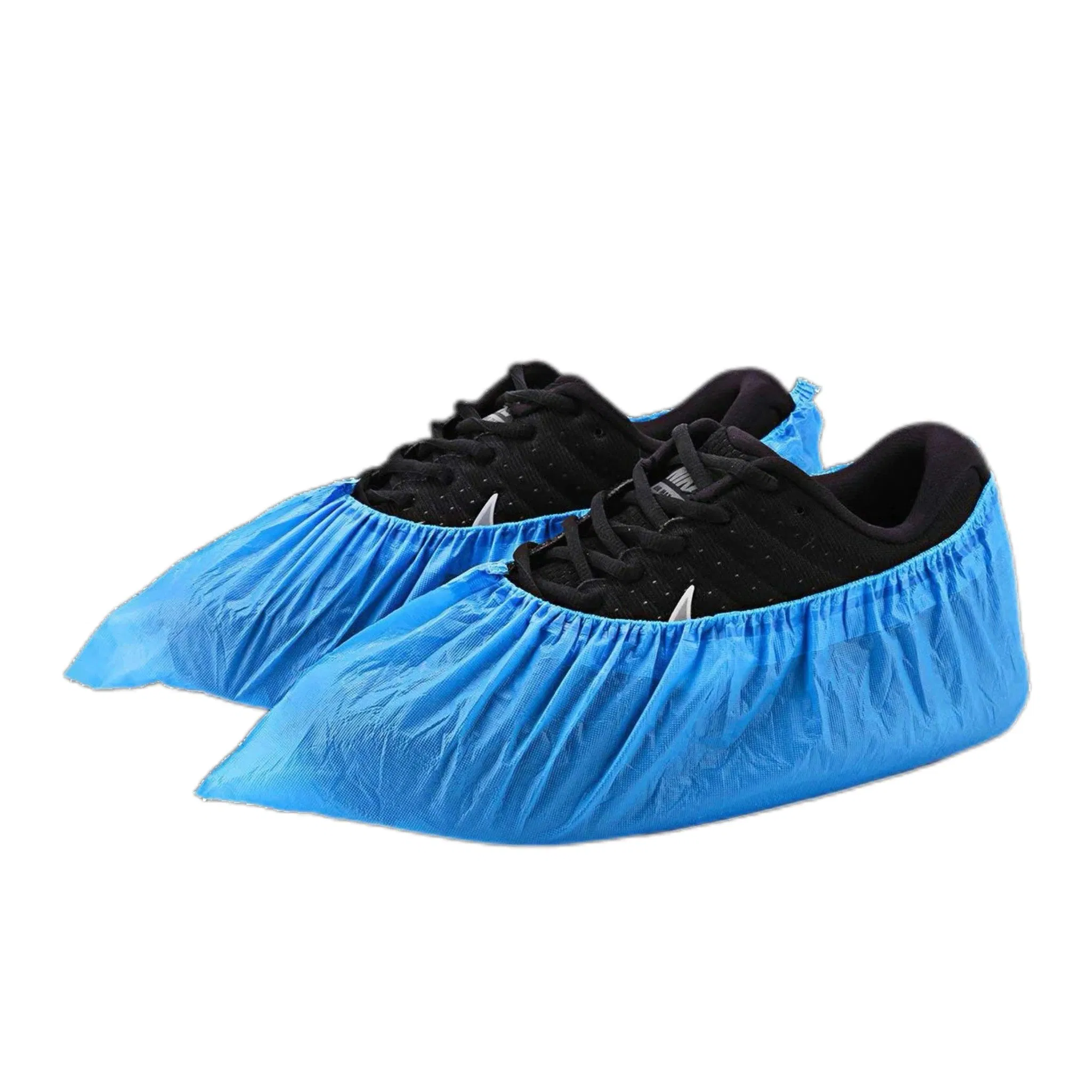 PE PP Nonwoven PVC CPE Shoe Covering Rain Waterproof Disposable Plastic Non Slip Shoe Cover