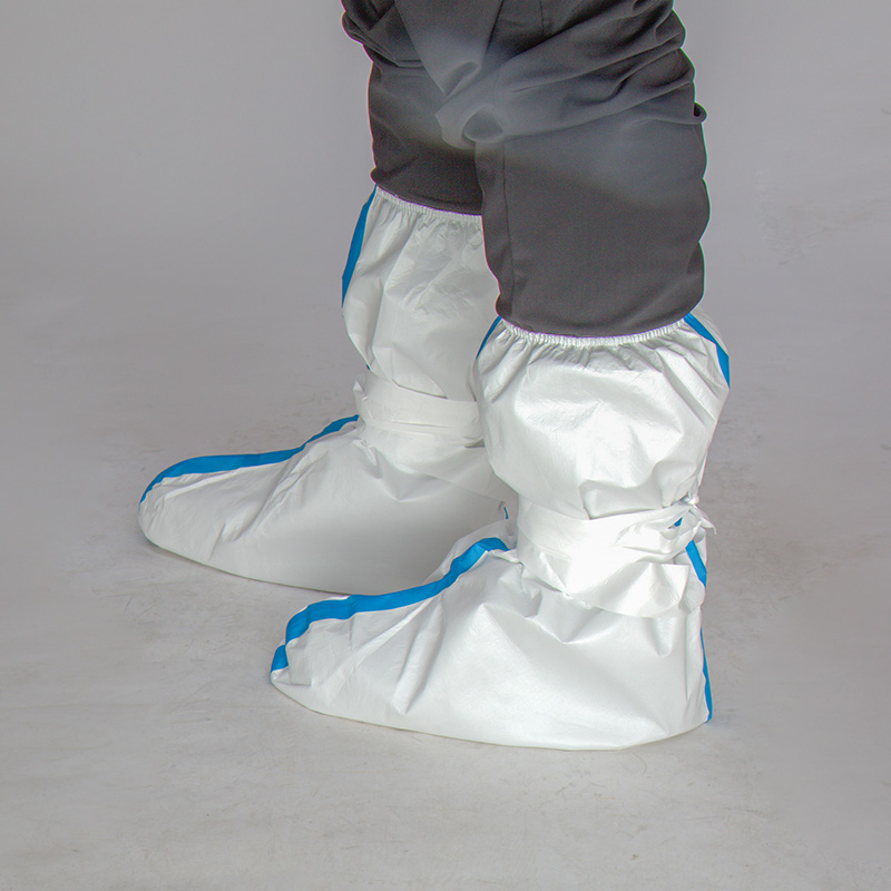 Factory Wholesale Price Boots Shoe Waterproof Disposable Medical Shoe Cover with Elastic