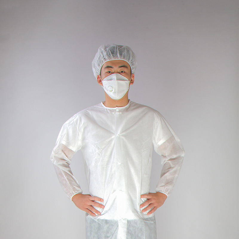 Factory Wholesale Cheap PP 35GSM Non-Woven Lab Coat Disposable