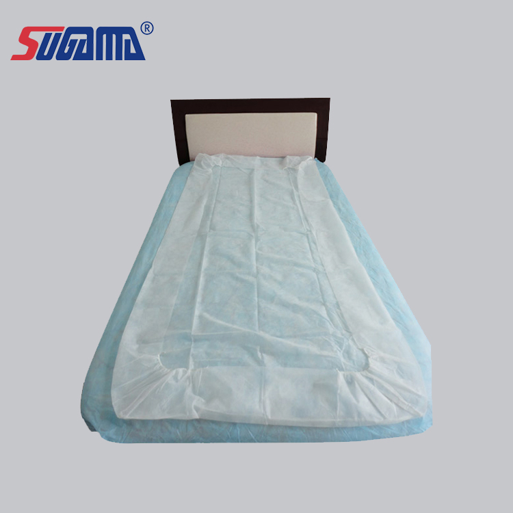 Disposable 100 Polyester Bed Cover Sheet Fabric for Hospital