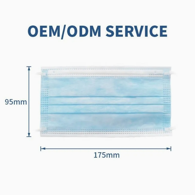 ISO CE Certificated Disposable Medical Use Face Mask with Earloop 3ply Disposable Hospital Use Surgical Face Mask