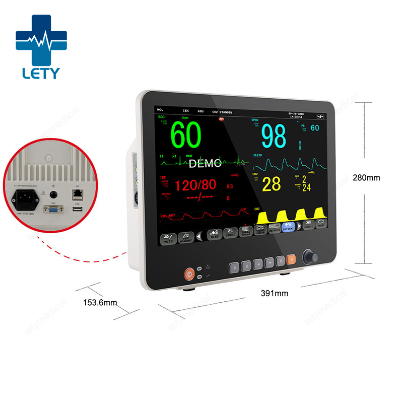 Multi-Parameter Patient Monitor 15.6 Large Screen Inch ICU Patient Monitor
