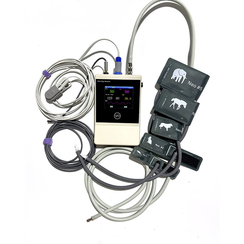 Portable Veterinary Monitoring System with Touch Screen ECG Machine