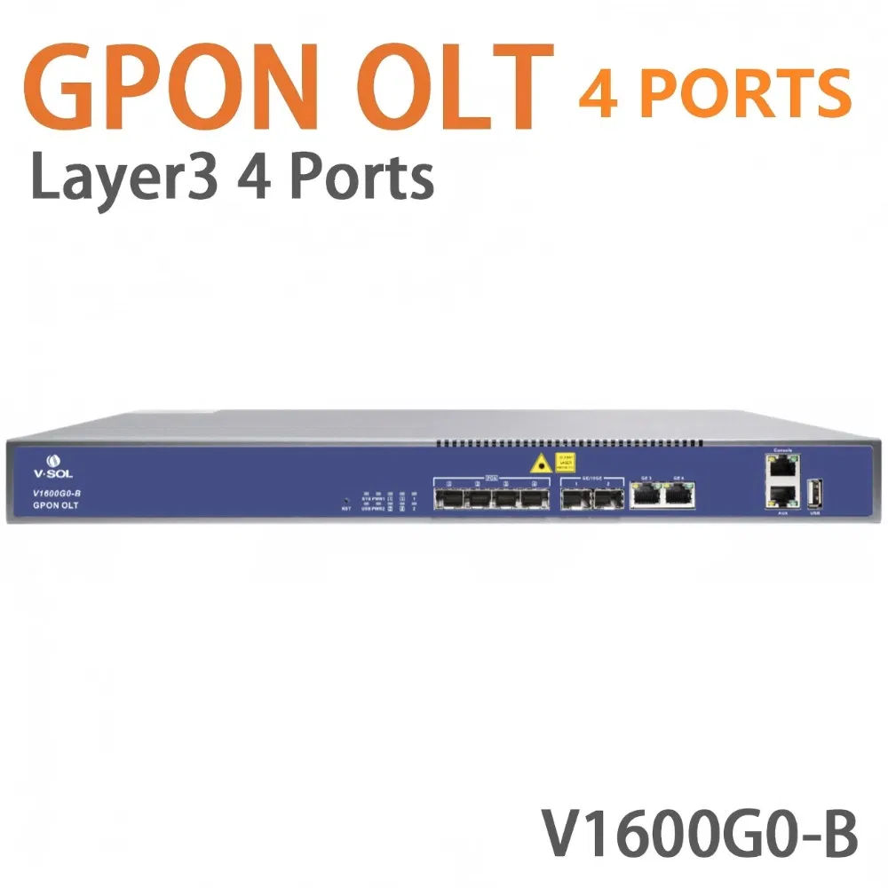 Kexint Fiber Optic Transceivers V1600g0-B Sc Connector 4 Port Gpon Olt