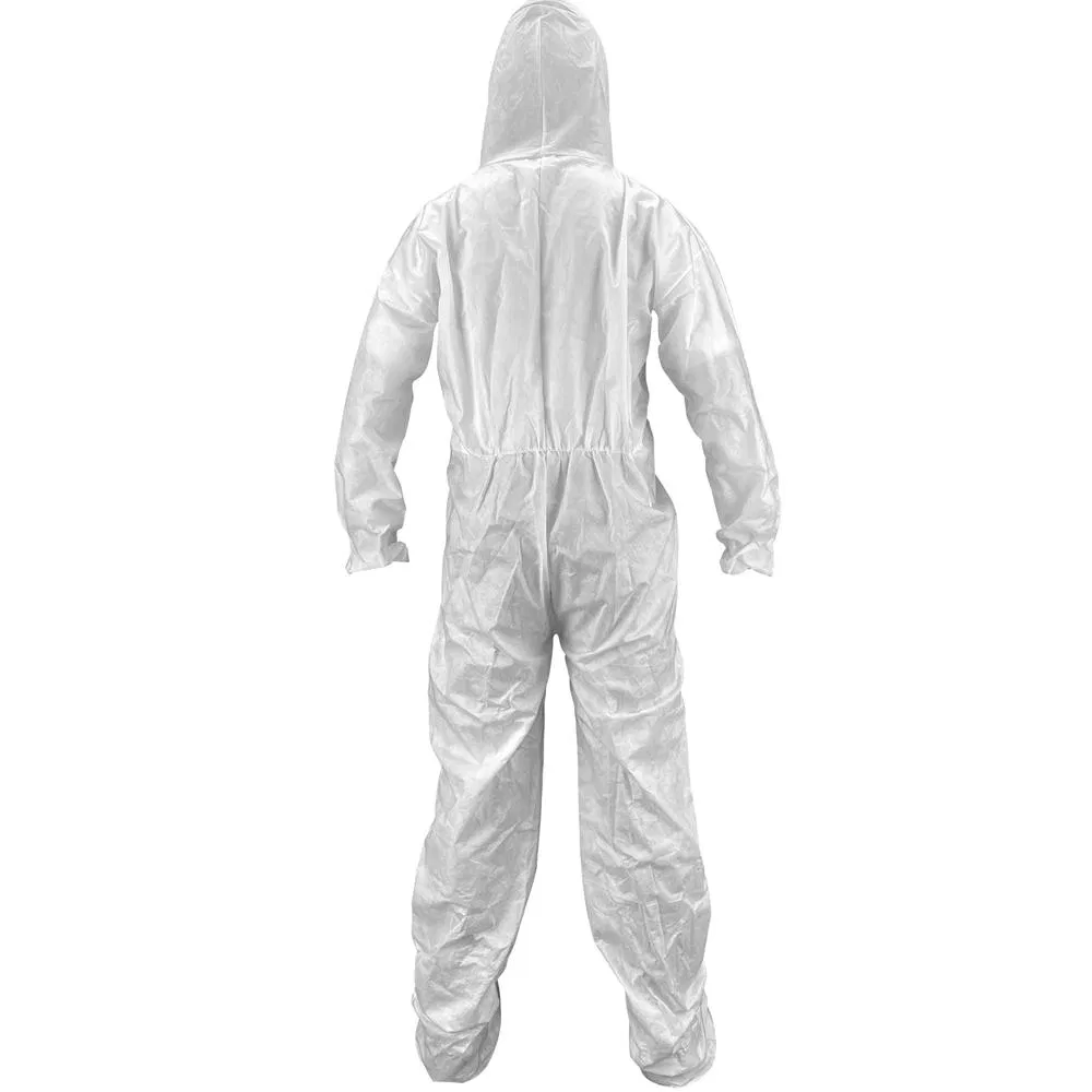 Isolation Hooded Boot SMS Microporous Manufacturing Handling Waterproof Disposable Coverall
