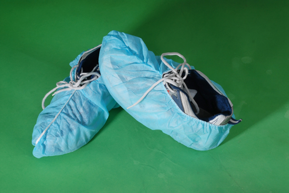 China Factory Stock Whole Sale Disposable CPE Nonwoven Shoe Cover