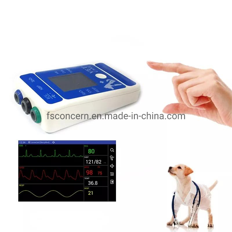 Animal Clinic 6-Vital Signs Free APP Veterinary Monitor Portable Homecare Pet Monitoring System