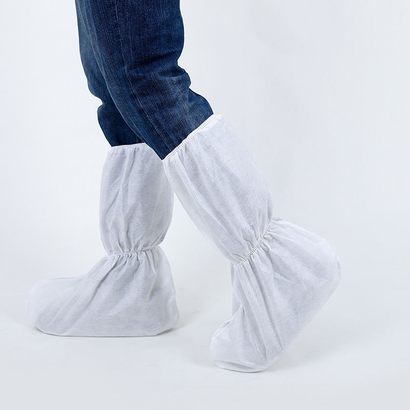 Waterproof Disposable Medical Microporous Shoe Cover Boot Covers Safety Boots with Blue Seam Tape