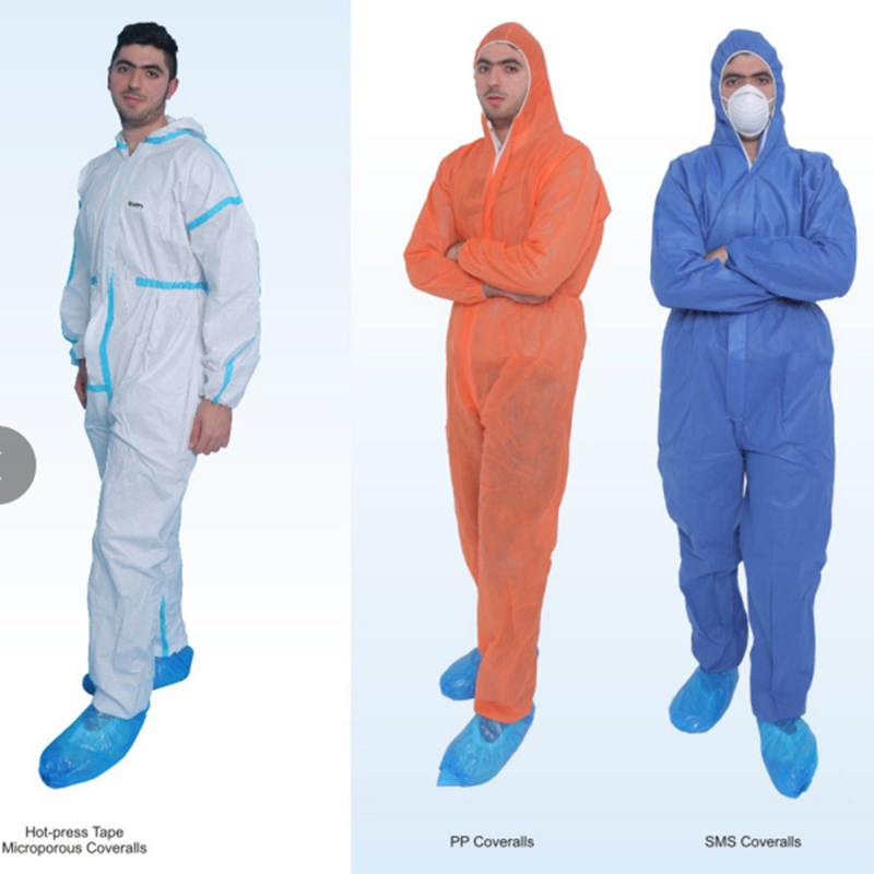 M-Xxxl White Disposable Protective Microporous Coveralls with Hood