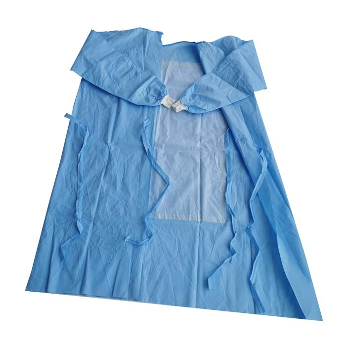 Universal Size Fluid Resistant Disposable Sterile Surgical Gown Hospital Medical Disposable SMS SMMS Surgical Gown