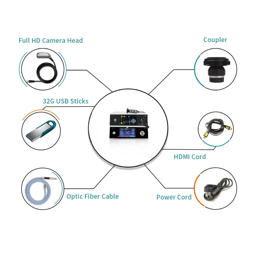7-Inch Rigid Touch Screen Endoscope System with Built-in Video Recording