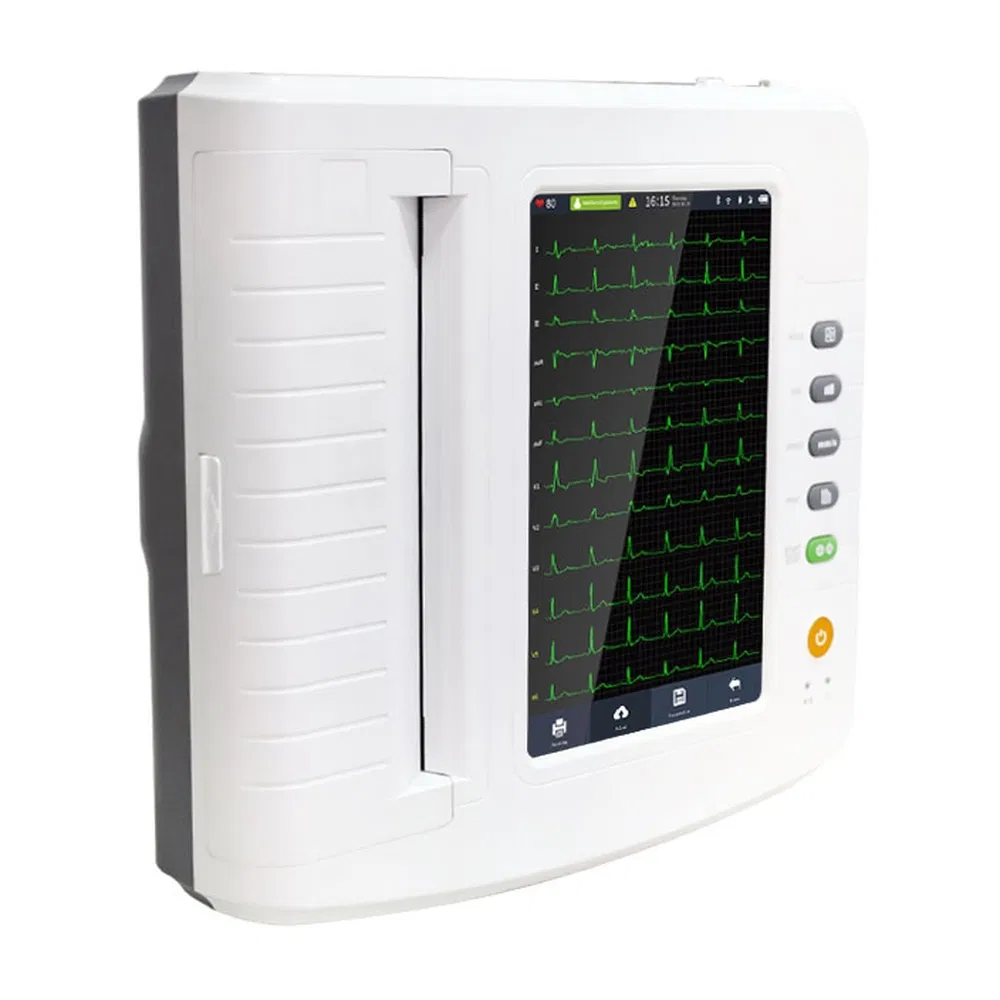 Durable Medical Grade ECG Device Automated Electrocardiograph with SD Card