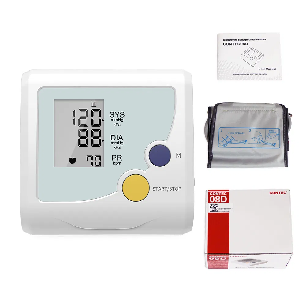 Advanced Contec08d Digital Blood Pressure Monitoring Device for Home Use