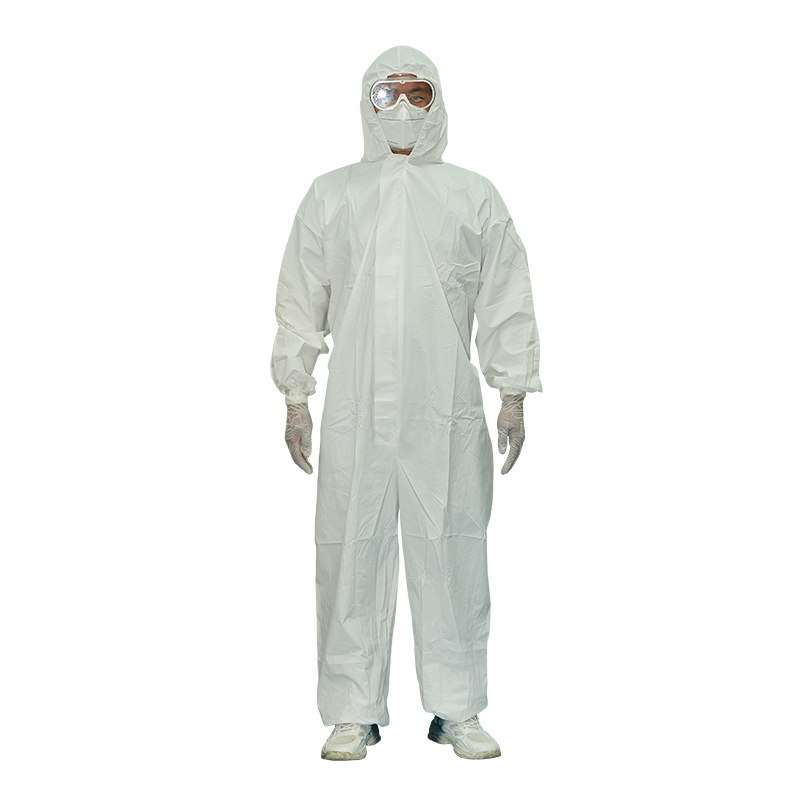 Ly Protective Disposable Medical Sf Non-Woven Coveralls with Hood