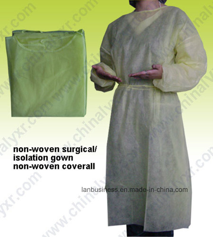 Ly Medical Disposable PP+PE Protective Waterproof Surgical Isolation Gowns