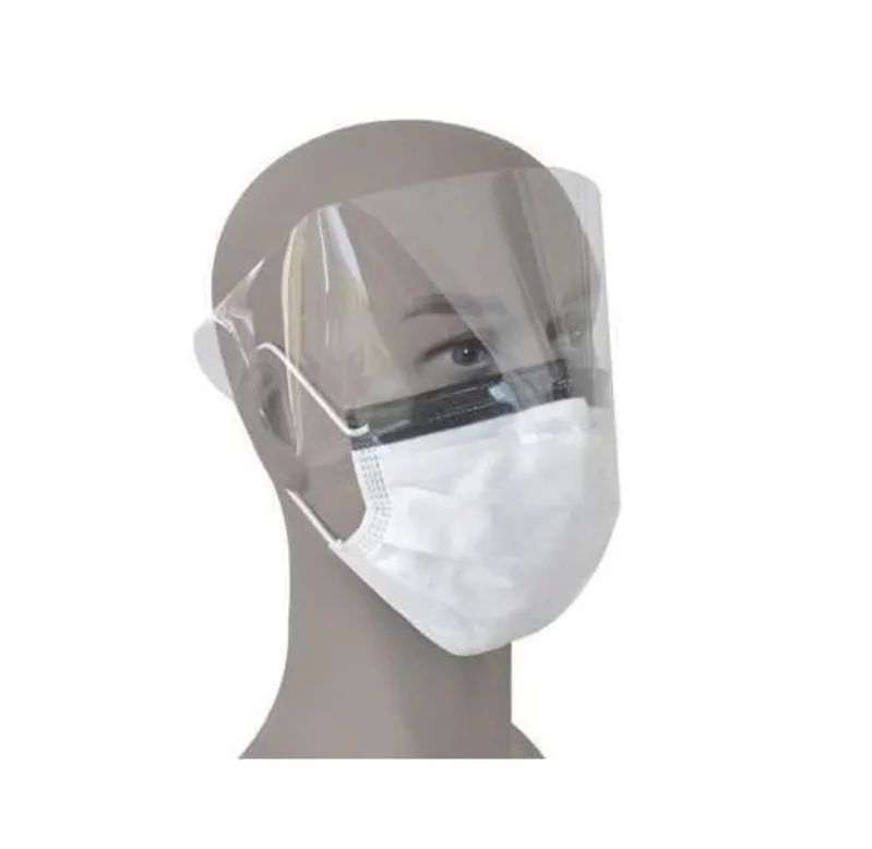 Medical Face Mask with Plastic Shield