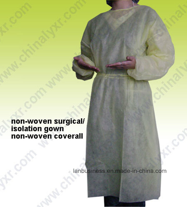 Ly Medical Disposable PP+PE Protective Waterproof Surgical Isolation Gowns