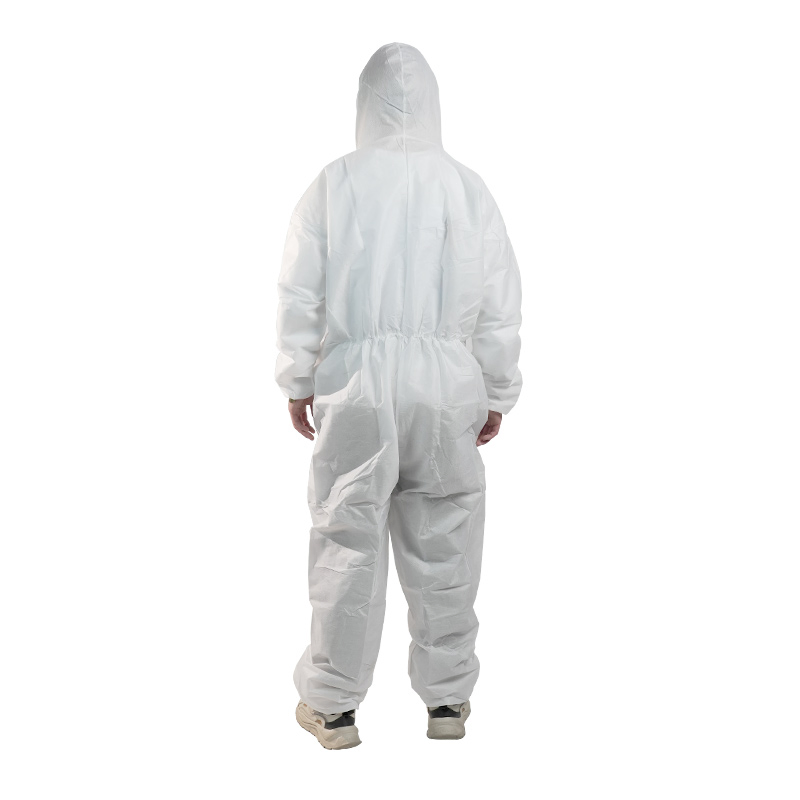 Workwear Coverall Isolation Gown Protective Clothing Disposable Non-Woven Lab Coat 60g