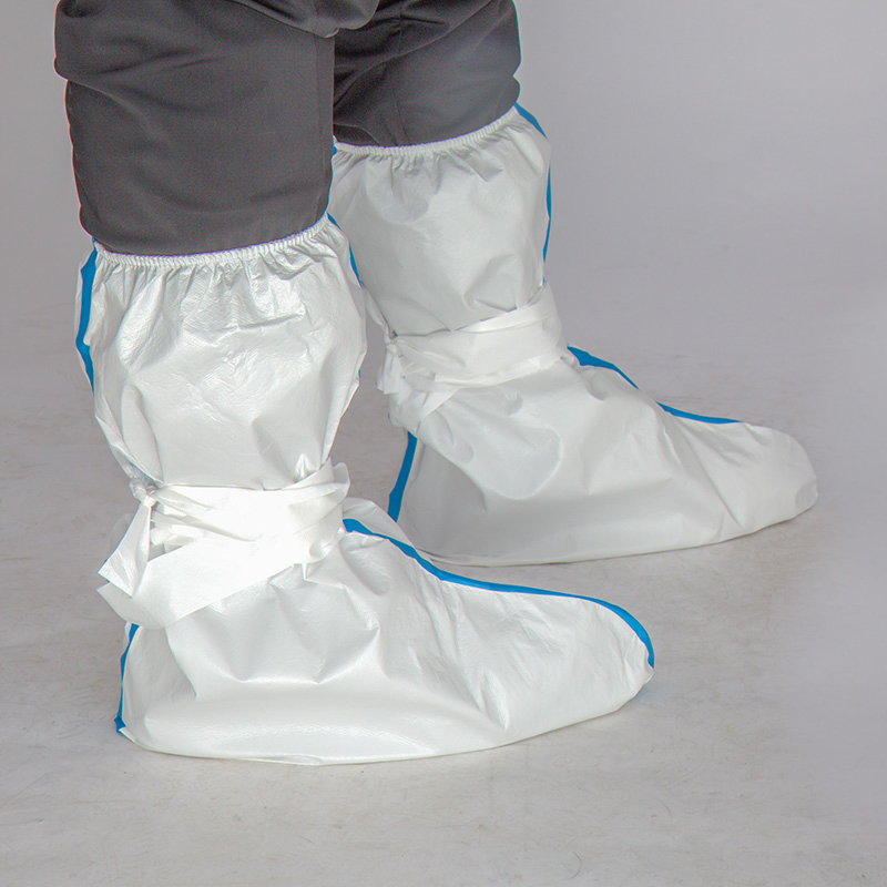 Factory Wholesale Price Boots Shoe Waterproof Disposable Medical Shoe Cover with Elastic