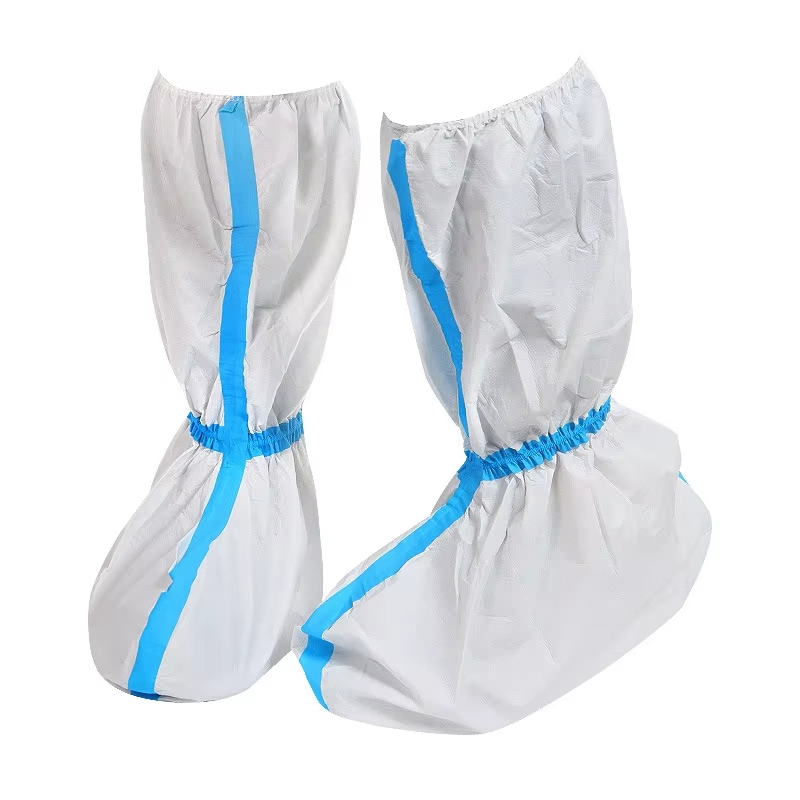 Waterproof Non Woven PE Factory Direct Wholesale Disposable Medical PP Shoe Cover / Boot Covers PPE Safety Boots