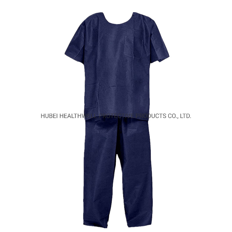 100% Spunbond Polypropylene Medical Scrub Top and Pants