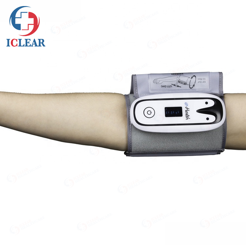 Portable Spot-Check Pulse Rate NIBP SpO2 Monitor Wearable Telemedicine Blood Pressure Monitor